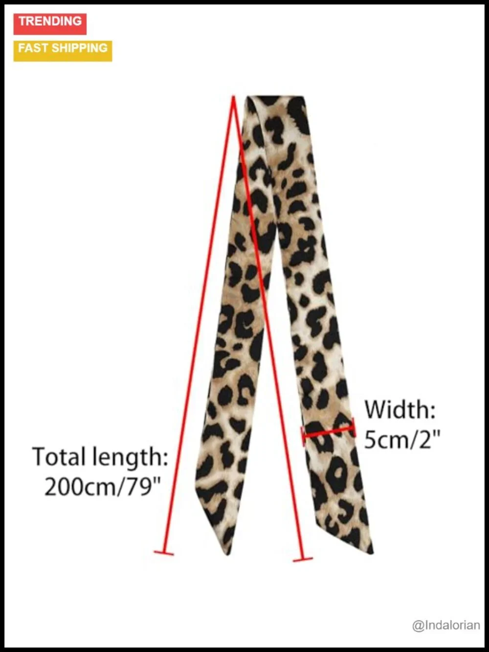 Skinny Scarf Thin Long Neck Scarf Fashion Scarf Bag Handle Wrap Accessory
